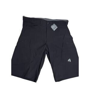 Eddie Bauer First Ascent Cargo Shorts Men"s Tall 36 x 12" Black Nylon